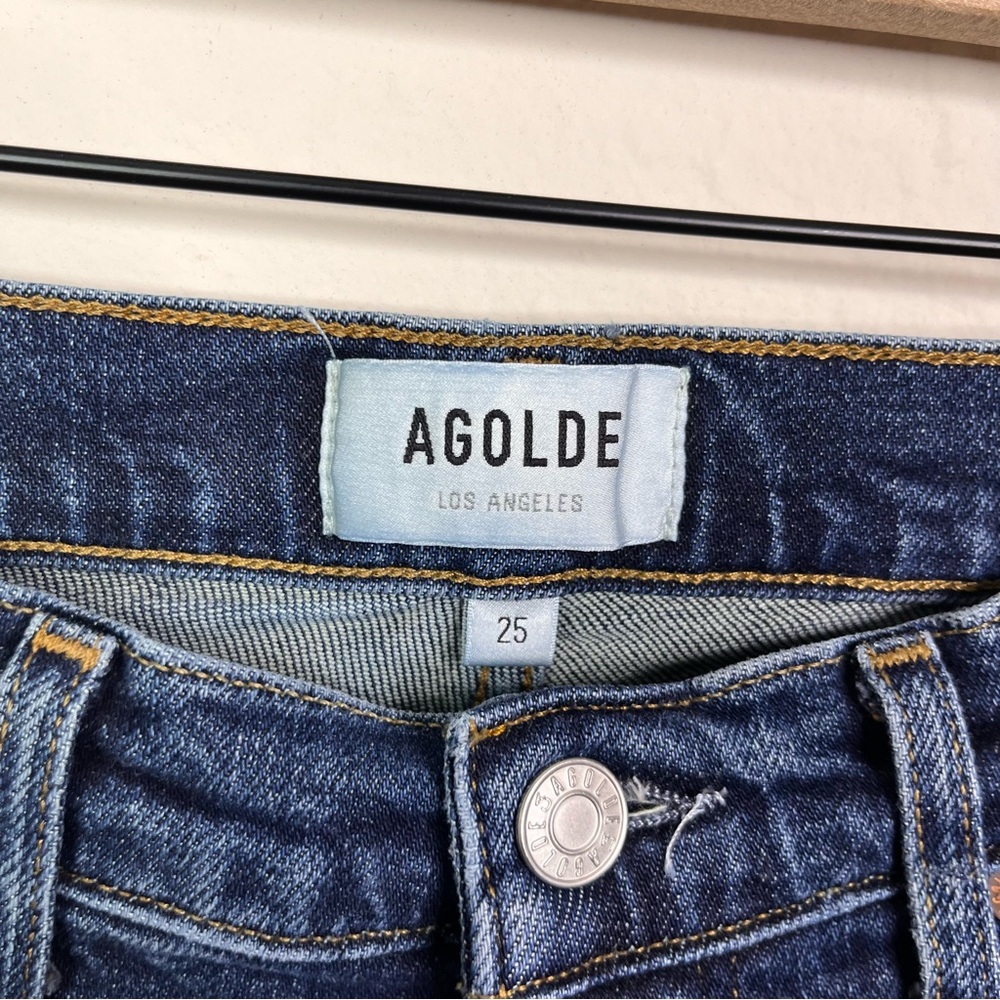 AGOLDE Women's Nico High Rise Slim Fit Jeans Size 25 Style A093F-1256 - Picture 5 of 10